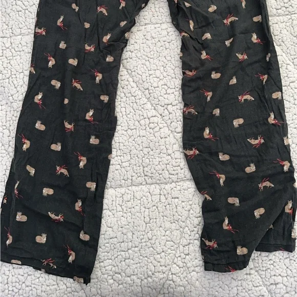 Black Pajama VICTORIA SECRET Pants with Animal Print - Picture 6 of 7